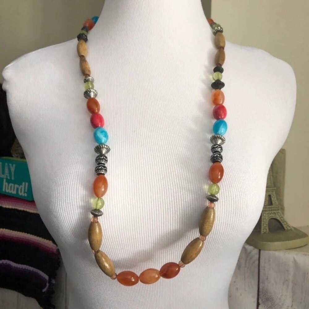 Colorful Beaded Necklace Handmade